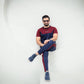 Supreme - Navy/Burgundy Twinset