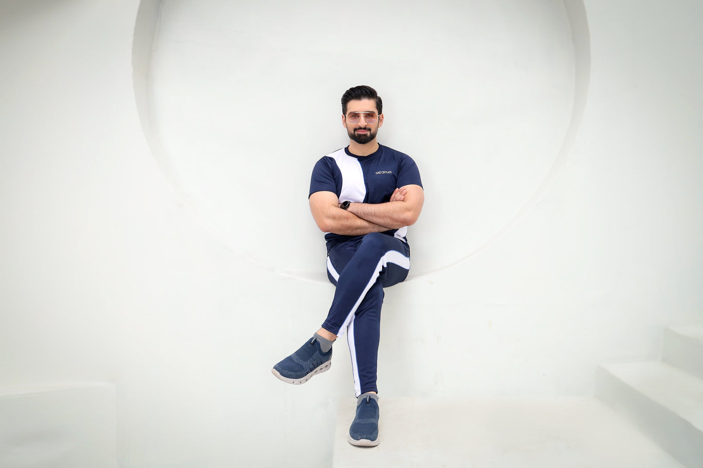 EliteFit - Navy/White Twinset
