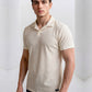 Imported Waffle Weave - Beige Polo