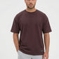 W Prime Oversized Tee - Brown 100% Cotton