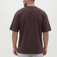 W Prime Oversized Tee - Brown 100% Cotton