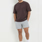 W Prime Oversized Tee - Brown 100% Cotton