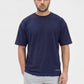W Prime Oversized Tee - Navy 100% Cotton