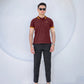 Maroon Gold - Tipping Cotton Polo