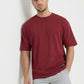 W Prime Oversized Tee - Red 100% Cotton