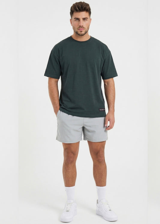 W Prime Oversized Tee - Dk Green 100% Cotton