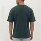 W Prime Oversized Tee - Dk Green 100% Cotton
