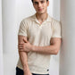 Imported Waffle Weave - Beige Polo