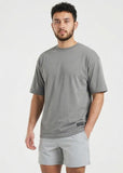 W Prime Oversized Tee - Grey 100% Cotton