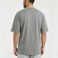W Prime Oversized Tee - Grey 100% Cotton