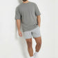 W Prime Oversized Tee - Grey 100% Cotton
