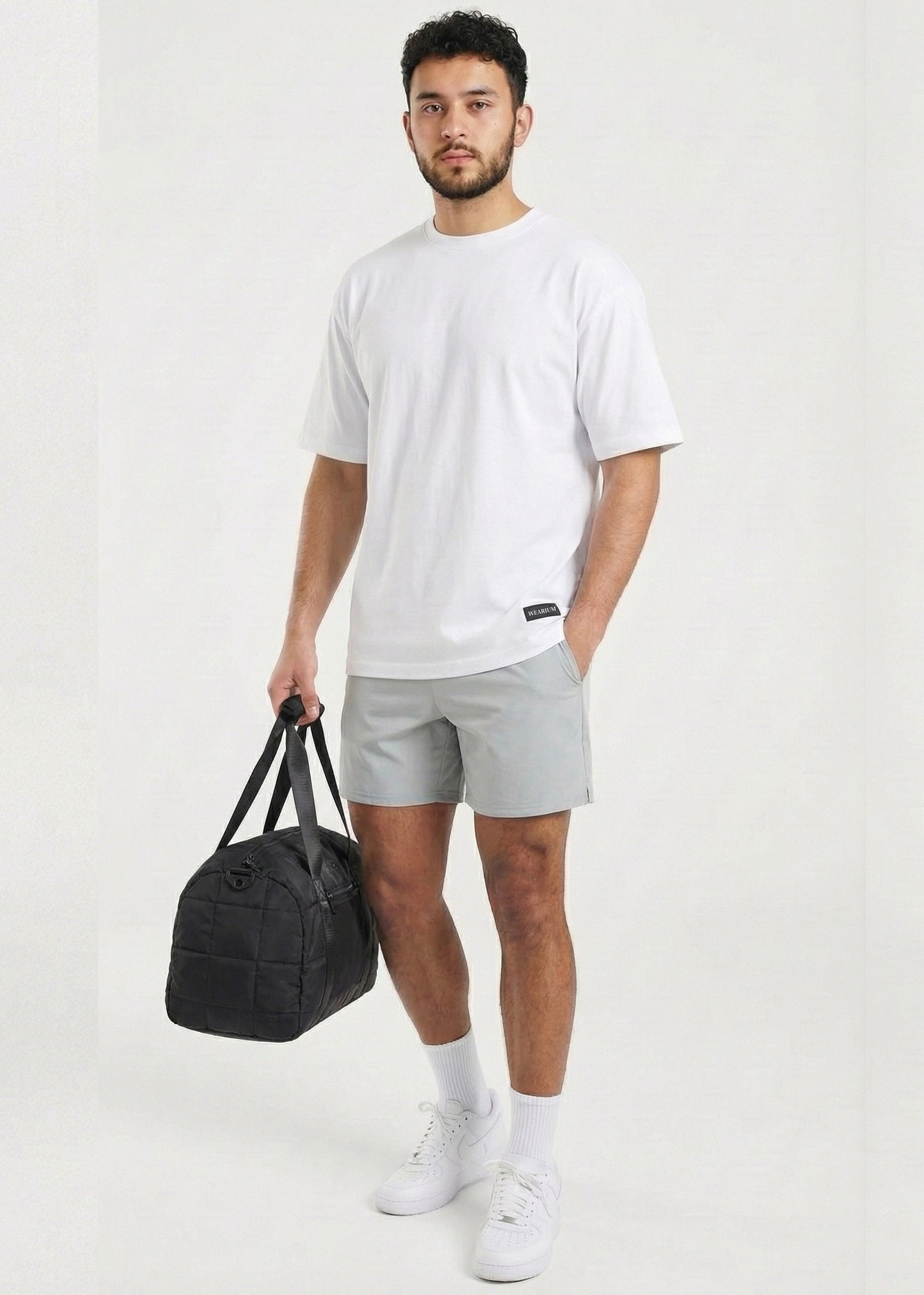 W Prime Oversized Tee - White 100% Cotton