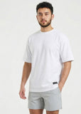 W Prime Oversized Tee - White 100% Cotton