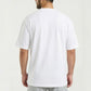 W Prime Oversized Tee - White 100% Cotton