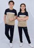 Tan Trimmed 5 Thread - Kids Dri-Fit