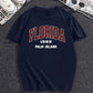 Florida Graphic Drop Shoulder Oversized T-shirt Navy