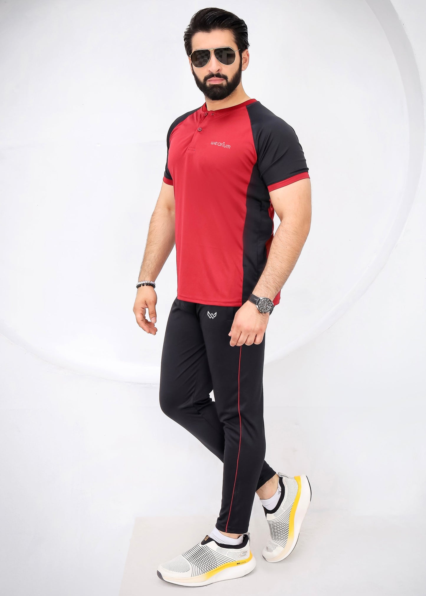 Neo Red Black - Dri-Fit Tracksuit