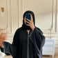 Baggy Zip Abaya - Black