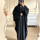 Baggy Zip Abaya - Black