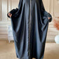 Baggy Zip Abaya - Black