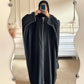 Baggy Zip Abaya - Black