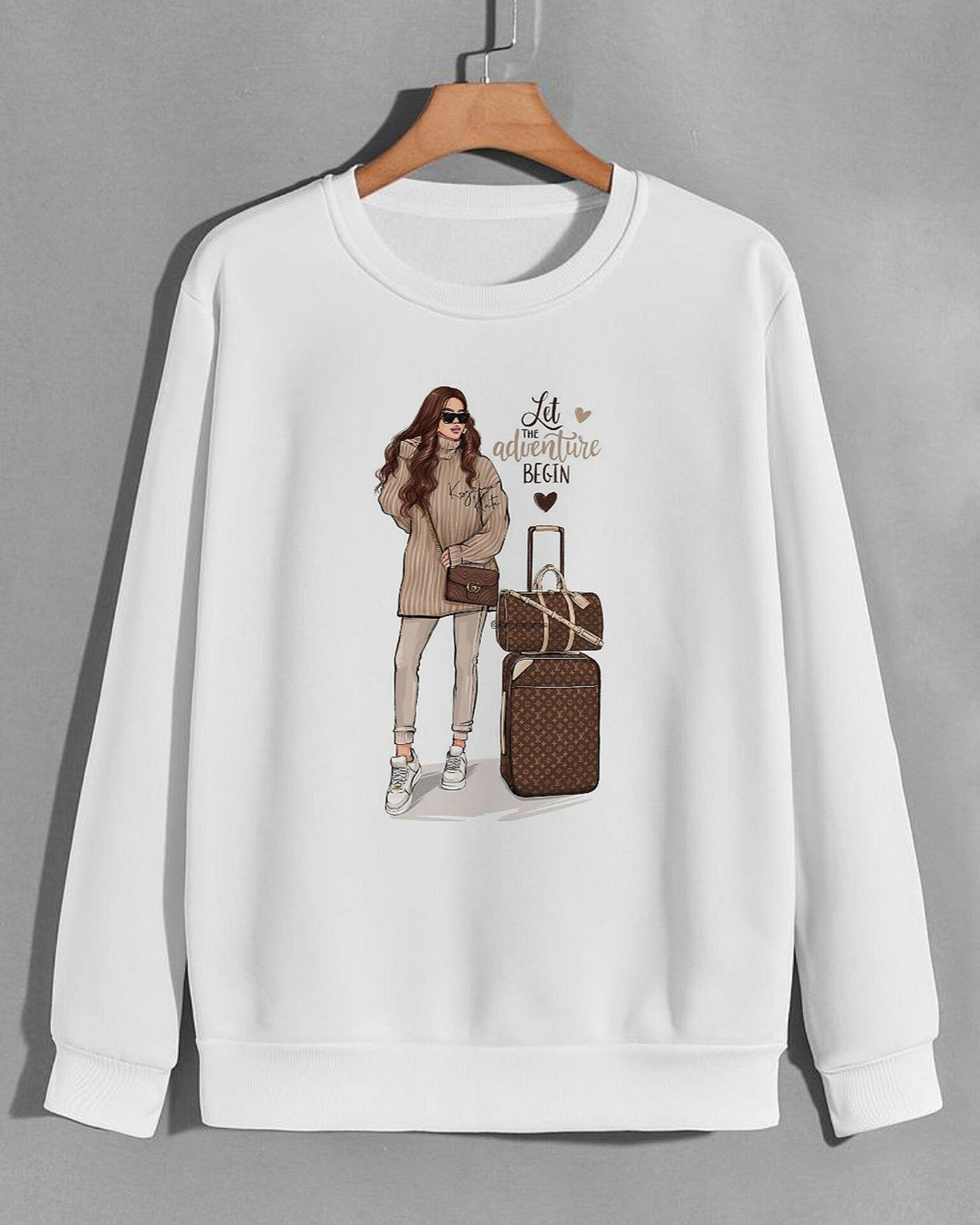 Adventure Girl Graphic Sweatshirt