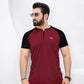 Velocity Zip Tee - Maroon/Black