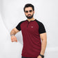 Velocity Zip Tee - Maroon/Black