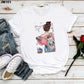 Dream Girl Vaccy Graphic Drop Shoulder Oversized T-shirt
