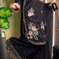 Black Traditional Eid Dress 3Pcs Stitched