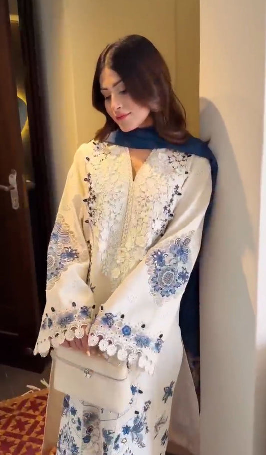 Eid Summer Dress Stitched 3pcs