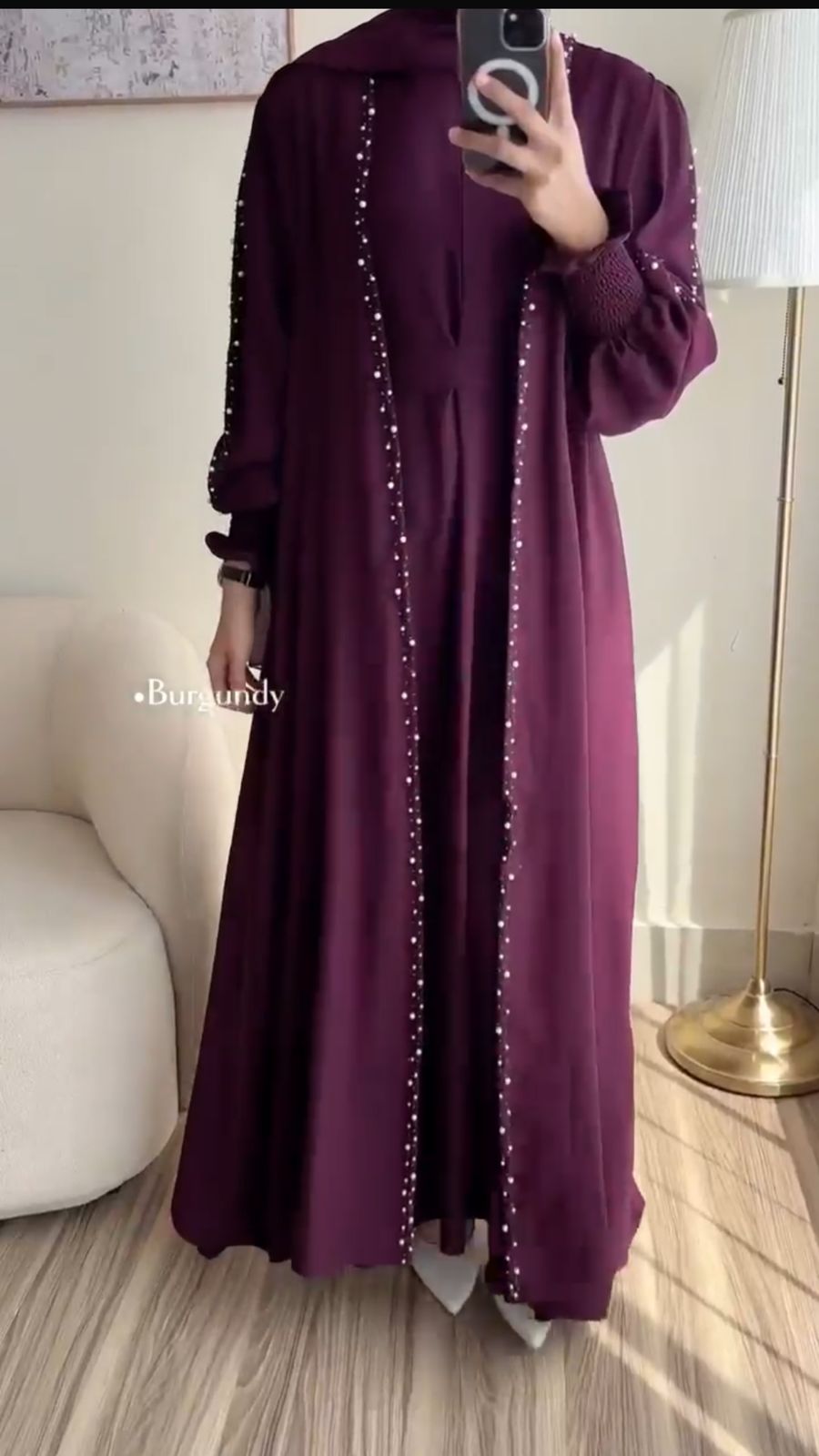 Pack of 4 Abaya With Scarf korean nida Stuff