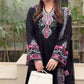 Black Summer Dress Stitched 3pcs