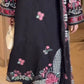 Black Summer Dress Stitched 3pcs