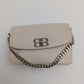BB Logo Chain Crossbody Bag – Premium Faux Leather, Multiple Colors - 0128