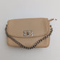 BB Logo Chain Crossbody Bag – Premium Faux Leather, Multiple Colors - 0128