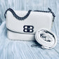 BB Logo Chain Crossbody Bag – Premium Faux Leather, Multiple Colors - 0128