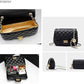 Black Quilted Heart Chain mini Shoulder Bag – Elegant Faux Leather Crossbody for Everyday Chic - Y-140
