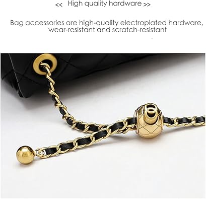 Black Quilted Heart Chain mini Shoulder Bag – Elegant Faux Leather Crossbody for Everyday Chic - Y-140