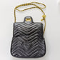 Black Quilted Heart Chain mini Shoulder Bag – Elegant Faux Leather Crossbody for Everyday Chic - Y-140
