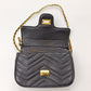 Black Quilted Heart Chain mini Shoulder Bag – Elegant Faux Leather Crossbody for Everyday Chic - Y-140