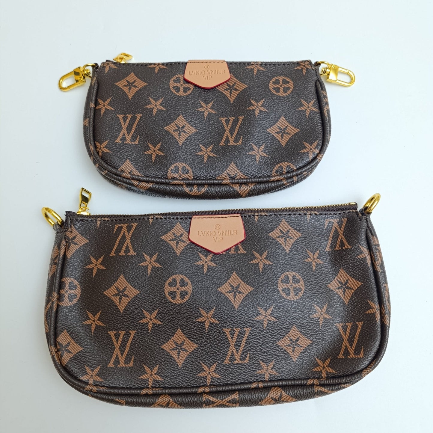 Designer-Inspired Monogram Multi-Pouch Bag Set – #1622