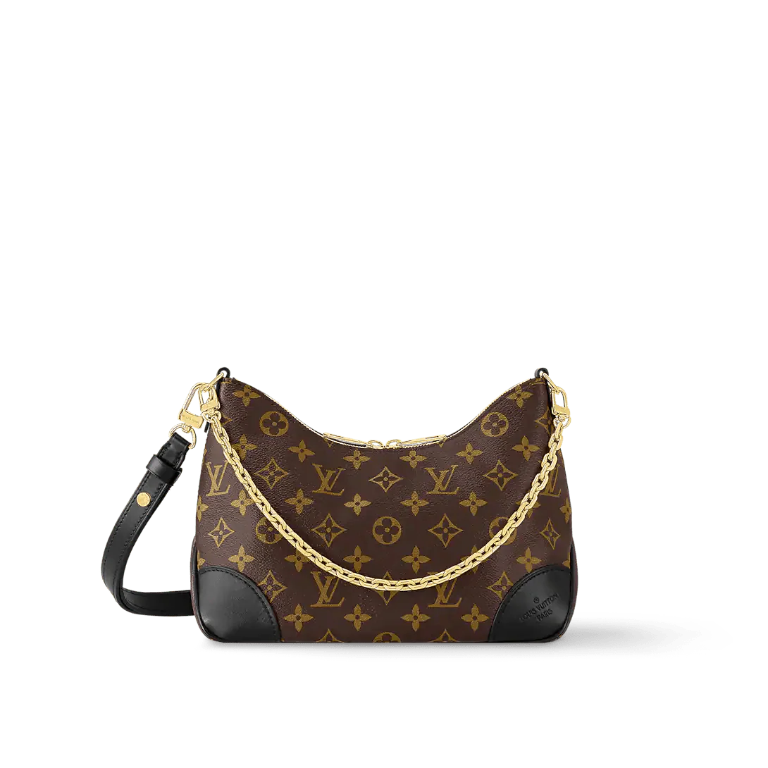 Designer-Inspired Monogram Shoulder Bag with Chain Strap – #1686