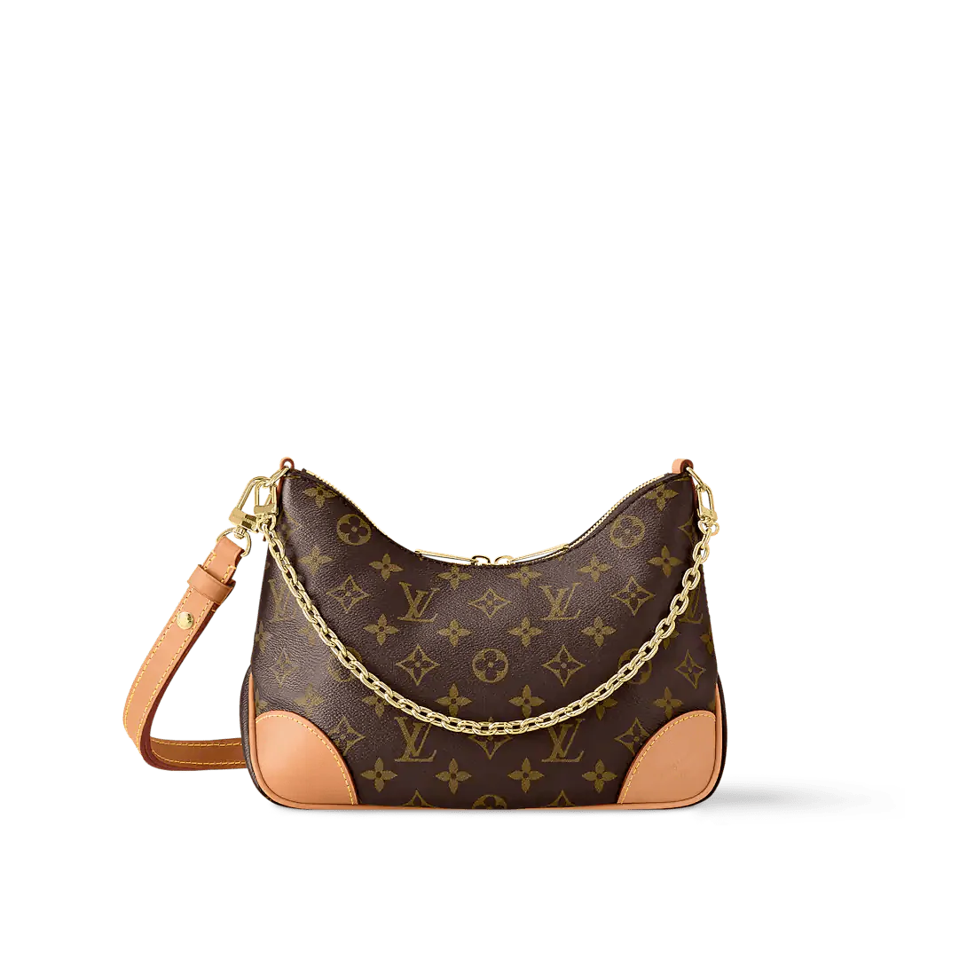 Designer-Inspired Monogram Shoulder Bag with Chain Strap – #1686