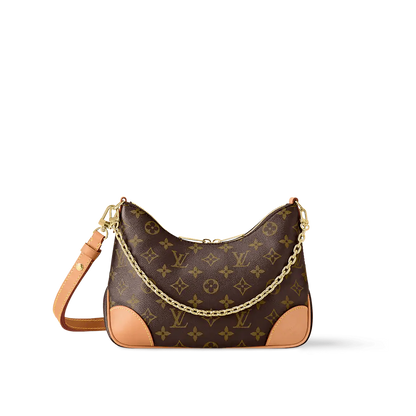 Designer-Inspired Monogram Shoulder Bag with Chain Strap – #1686