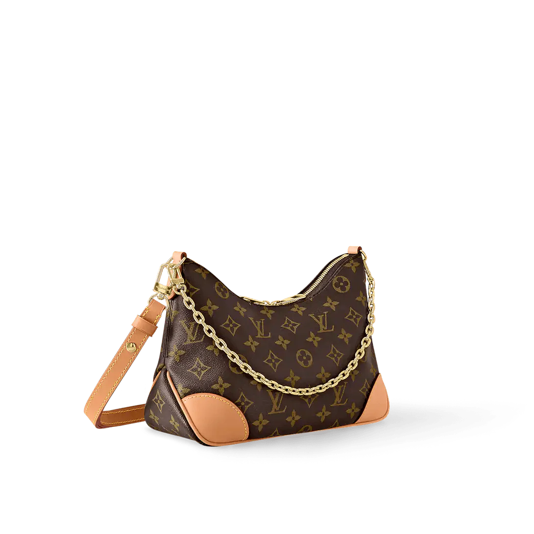 Designer-Inspired Monogram Shoulder Bag with Chain Strap – #1686