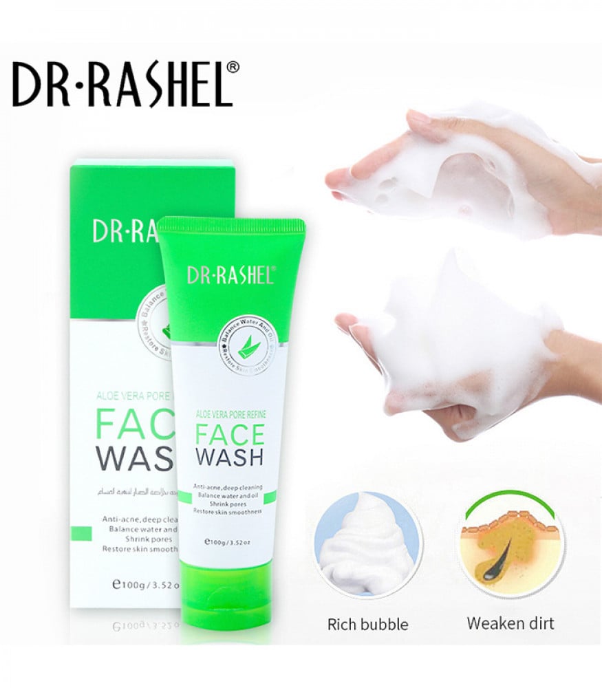 DR.RASHEL Aloe Vera Pore Refine Face Wash 100g – Soothe & Minimize Pores