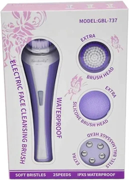 Electric Face Cleansing Brush GBL-737 – Waterproof 2-Speed Skincare Tool