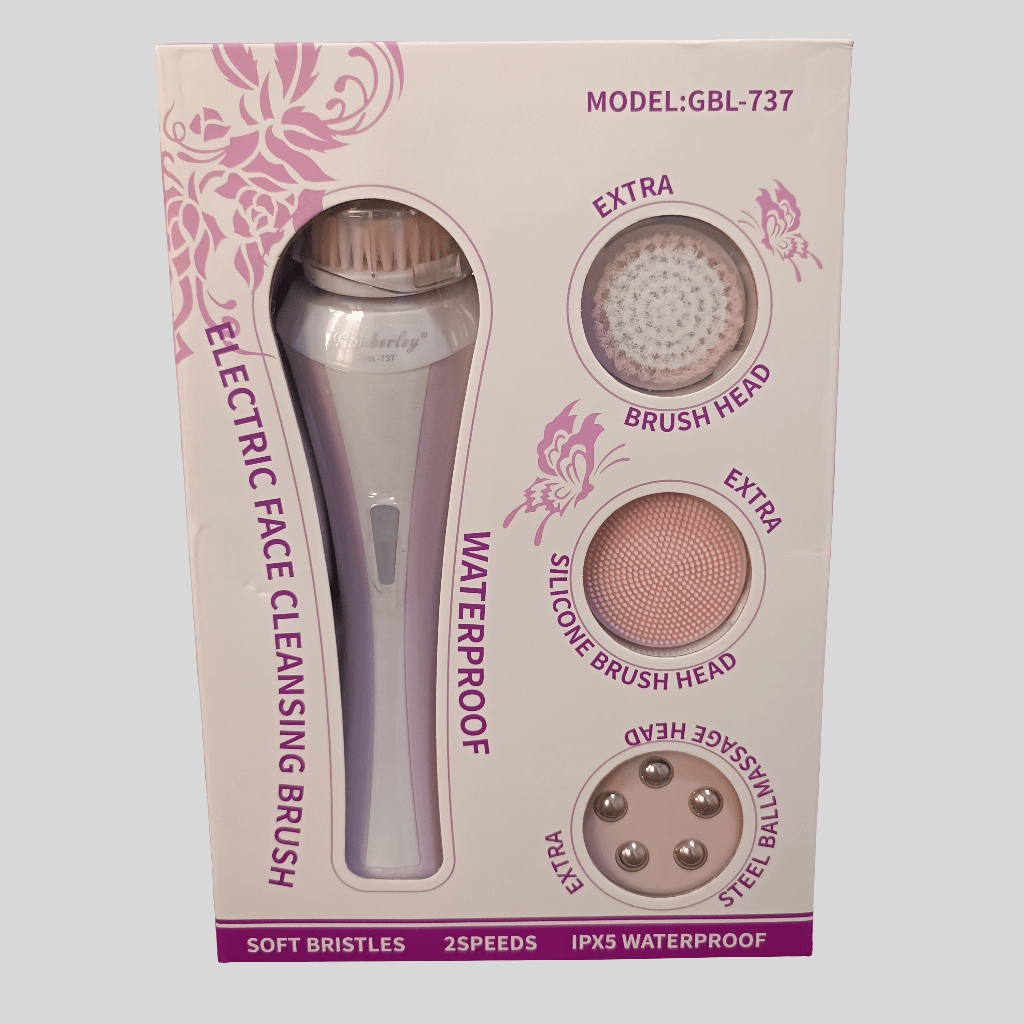 Electric Face Cleansing Brush GBL-737 – Waterproof 2-Speed Skincare Tool