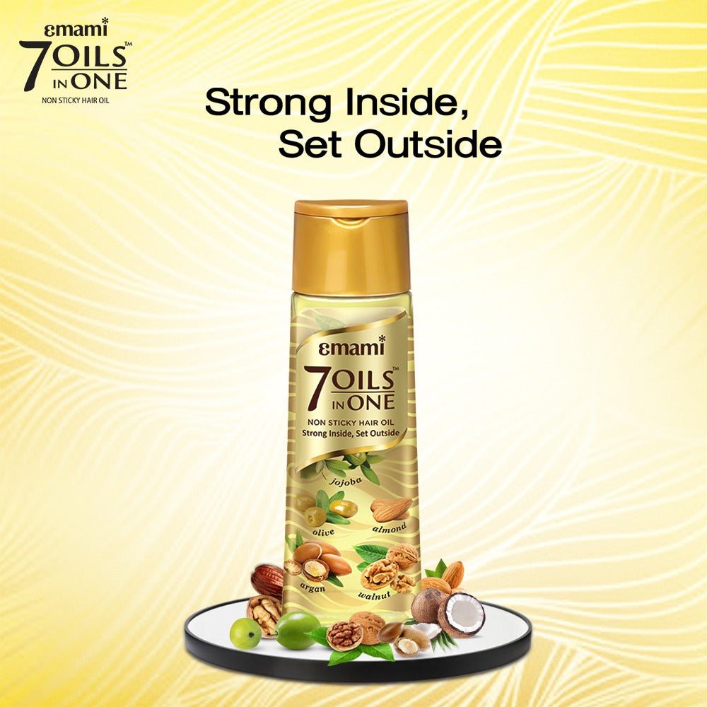 Emami 7 Oils in One Non-Sticky Hair Oil  | Lotshop.pk